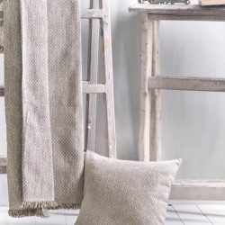 Διακοσμητική Μαξιλαροθήκη Living Room Tempe Beige Jacquard Rythmos (40X40) 1Τεμ