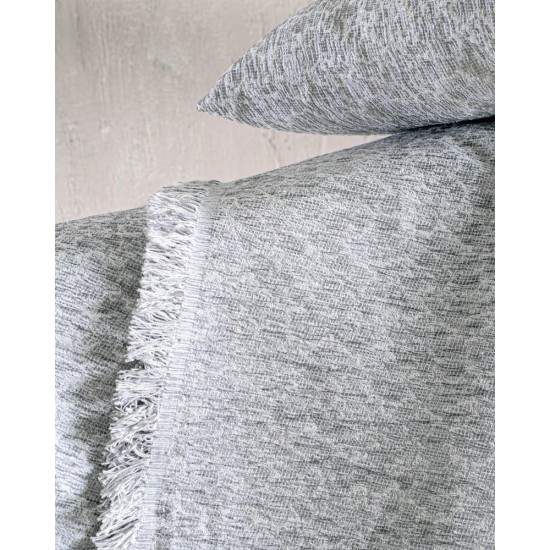 Ριχτάρι Πολυθρόνας Chinille Stefan Grey Jacquard Rythmos (160x180) 1Τεμ Ριχτάρι Πολυθρόνας Chinille Stefan Grey Jacquard Rythmos (160x180) 1Τεμ
