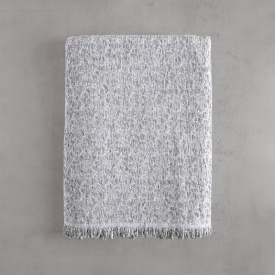 Ριχτάρι Πολυθρόνας Chinille Stefan Grey Jacquard Rythmos (160x180) 1Τεμ Ριχτάρι Πολυθρόνας Chinille Stefan Grey Jacquard Rythmos (160x180) 1Τεμ