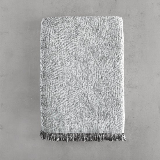 Ριχτάρι Διθέσιου Chinille Fidel Grey Jacquard Rythmos (180x240) 1Τεμ