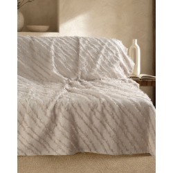 Ριχτάρι Πολυθρόνας Living Room Gath Beige Jacquard Chenille Rythmos (160x180) 1Τεμ