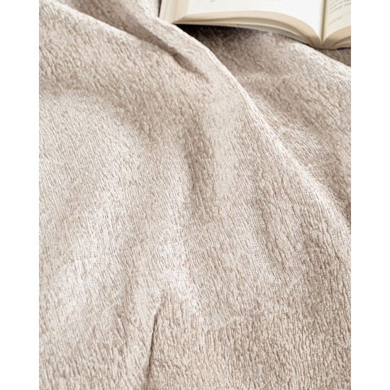 Διακοσμητική Μαξιλαροθήκη Living Room Harvest Beige Jacquard Chenille Rythmos (40x40) 1Τεμ
