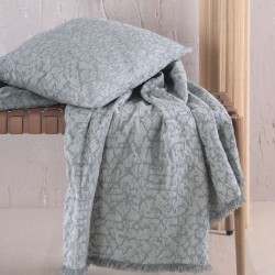 Διακοσμητική Μαξιλαροθήκη Chinille Wonder Grey Jacquard Rythmos (40x40) 1Τεμ