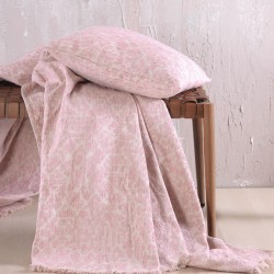 Διακοσμητική Μαξιλαροθήκη Chinille Wonder Pink Jacquard Rythmos (40x40) 1Τεμ