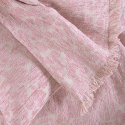 Ριχτάρι Τριθέσιου Chinille Wonder Pink Jacquard Rythmos (180x330) 1Τεμ
