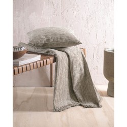 Ριχτάρι Πολυθρόνας Chinille Planet Beige Jacquard Rythmos (160x180) 1Τεμ