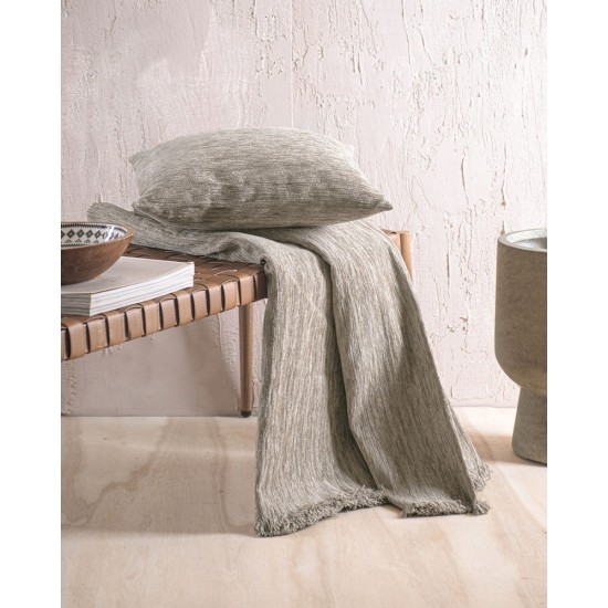 Ριχτάρι Πολυθρόνας Chinille Planet Beige Jacquard Rythmos (160x180) 1Τεμ