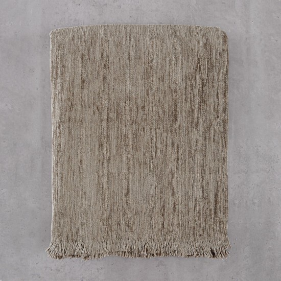 Ριχτάρι Πολυθρόνας Chinille Planet Beige Jacquard Rythmos (160x180) 1Τεμ