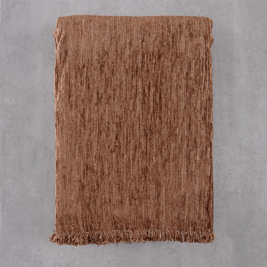 Ριχτάρι Τριθέσιου Chinille Planet Brown Jacquard Rythmos (180x330) 1Τεμ Ριχτάρι Τριθέσιου Chinille Planet Brown Jacquard Rythmos (180x330) 1Τεμ