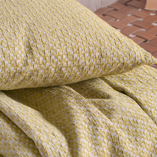 Ριχτάρι Πολυθρόνας Chinille Editor Gold Jacquard Rythmos (160x180) 1Τεμ