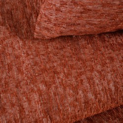 Ριχτάρι Τριθέσιου Living Room Gozzi Terracotta Jacquard Chenille Rythmos (180x280) 1Τεμ
