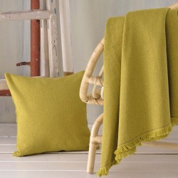 Διακοσμητική Μαξιλαροθήκη Living Room Sebastio Mustard Jacquard Rythmos (40x40) 1Τεμ