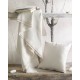 Διακοσμητική Μαξιλαροθήκη Living Room Utopia Ecru Jacquard Rythmos (40x40) 1Τεμ