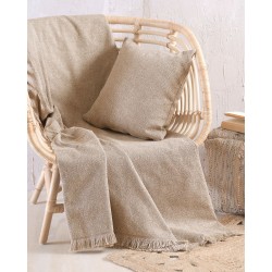 Ριχτάρι Πολυθρόνας Only Beige Jacquard Rythmos (160x180) 1Τεμ