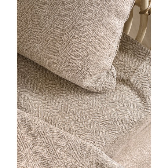 Ριχτάρι Πολυθρόνας Only Beige Jacquard Rythmos (160x180) 1Τεμ