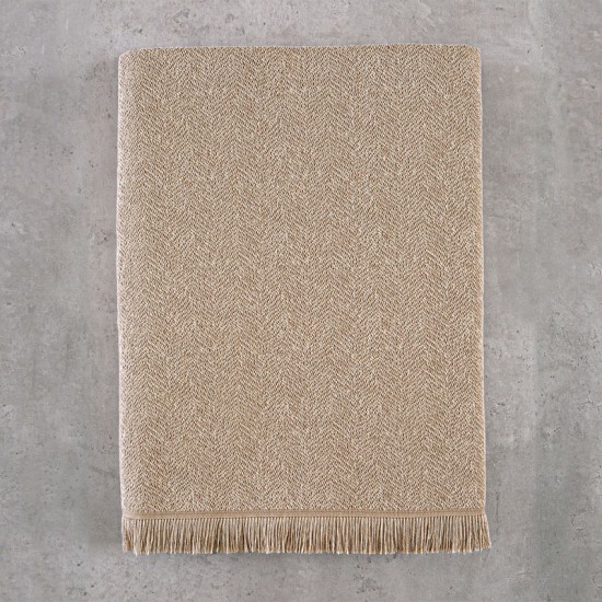 Ριχτάρι Πολυθρόνας Only Beige Jacquard Rythmos (160x180) 1Τεμ