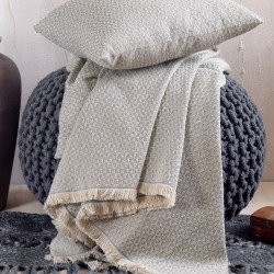 Διακοσμητική Μαξιλαροθήκη Reeves Grey Jacquard Rythmos (40x40) 1Τεμ