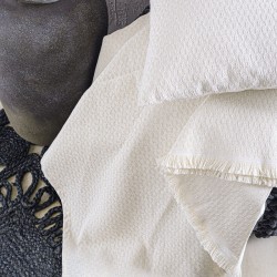 Διακοσμητική Μαξιλαροθήκη Reeves Ecru Jacquard Rythmos (40x40) 1Τεμ