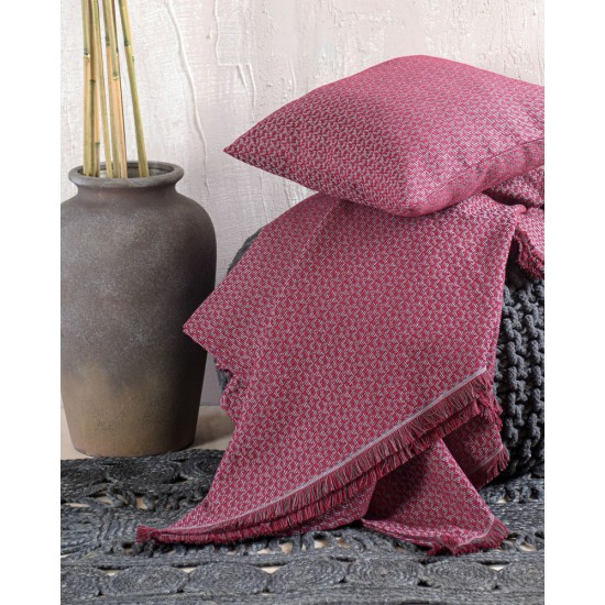Ριχτάρι Τριθέσιου Reeves Bordeaux Jacquard Rythmos (180x330) 1Τεμ Ριχτάρι Τριθέσιου Reeves Bordeaux Jacquard Rythmos (180x330) 1Τεμ