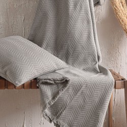 Ριχτάρι Τετραθέσιου Living Room Ewan Grey Jacquard Rythmos (180x330) 1Τεμ
