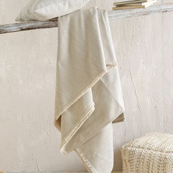 Ριχτάρι Τετραθέσιου Living Room Santorini Beige Jacquard Rythmos (180x330) 1Τεμ