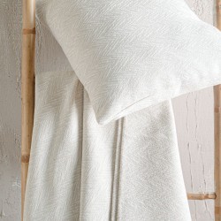 Ριχτάρι Τετραθέσιου Living Room Bosphore Ecru Jacquard Rythmos (180x330) 1Τεμ