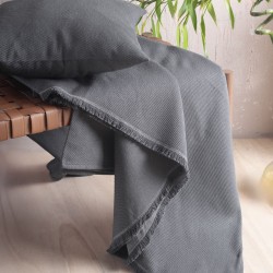 Διακοσμητική Μαξιλαροθήκη Living Room Reve Ανθρακί Rythmos (40x40) 1Τεμ