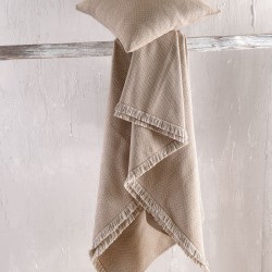 Διακοσμητική Μαξιλαροθήκη Living Room Santorini Brown Rythmos (40x40) 1Τεμ