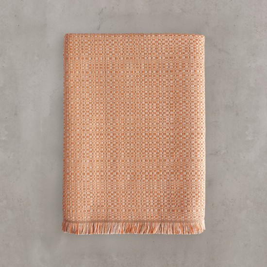 Ριχτάρι Πολυθρόνας Living Room Kesley Terracotta Jacquard Rythmos (160x180) 1Τεμ