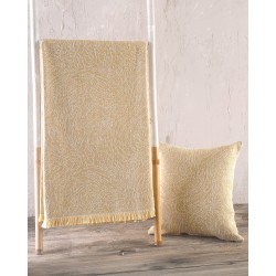 Ριχτάρι Πολυθρόνας Living Room Terrain Mustard Jacquard Rythmos (160x180) 1Τεμ