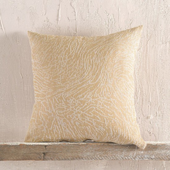 Διακοσμητική Μαξιλαροθήκη Living Room Terrain Mustard Jacquard Rythmos (40x40) 1Τεμ