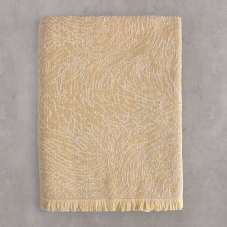 Ριχτάρι Πολυθρόνας Living Room Terrain Mustard Jacquard Rythmos (160x180) 1Τεμ
