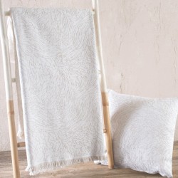 Ριχτάρι Πολυθρόνας Living Room Terrain Ecru Jacquard Rythmos (160x180) 1Τεμ