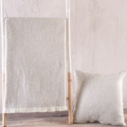 Διακοσμητική Μαξιλαροθήκη Living Room Terrain Beige Jacquard Rythmos (40x40) 1Τεμ