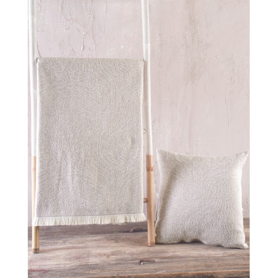 Ριχτάρι Τριθέσιου Living Room Terrain Beige Jacquard Rythmos (180x280) 1Τεμ