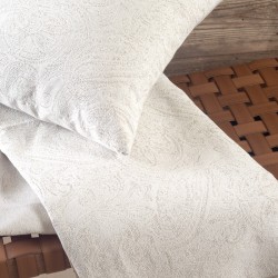 Διακοσμητική Μαξιλαροθήκη Living Room Ivy Ecru Jacquard Rythmos (40x40) 1Τεμ