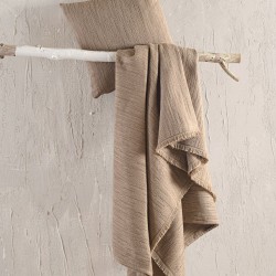 Διακοσμητική Μαξιλαροθήκη Living Room Toris D.Beige Jacquard Rythmos (40x40) 1Τεμ
