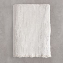 Ριχτάρι Πολυθρόνας Living Room Toris Ecru Jacquard Rythmos (160x180) 1Τεμ
