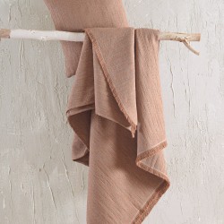 Διακοσμητική Μαξιλαροθήκη Living Room Toris Brown Jacquard Rythmos (40x40) 1Τεμ