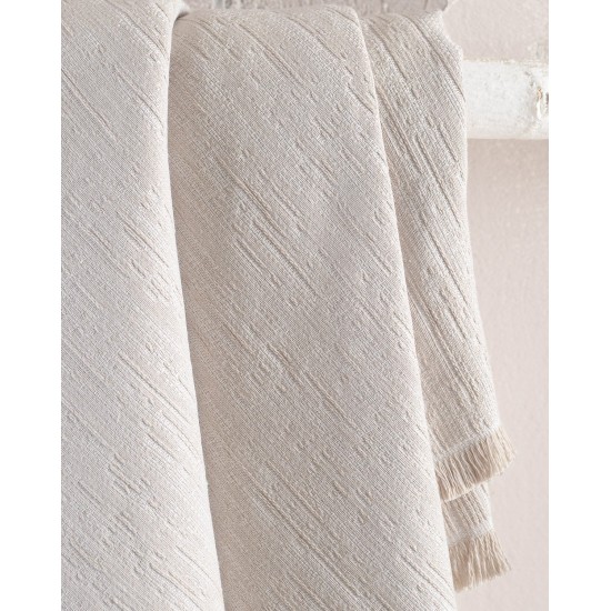 Ριχτάρι Πολυθρόνας Living Room Toris Beige Jacquard Rythmos (160x180) 1Τεμ