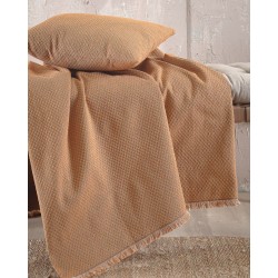 Ριχτάρι Πολυθρόνας Living Room Rami Terracotta Jacquard Rythmos (160x180) 1Τεμ