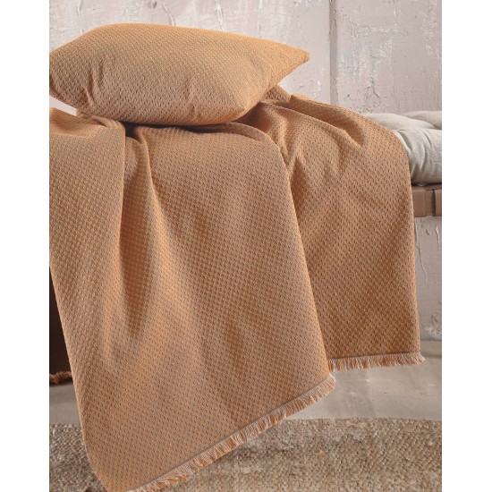 Ριχτάρι Πολυθρόνας Living Room Rami Terracotta Jacquard Rythmos (160x180) 1Τεμ