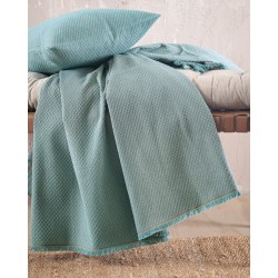 Ριχτάρι Διθέσιου Living Room Rami Blue Jacquard Rythmos (180x240) 1Τεμ