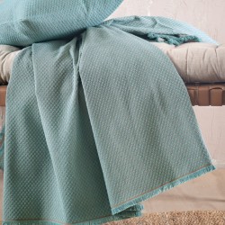 Διακοσμητική Μαξιλαροθήκη Living Room Rami Blue Jacquard Rythmos (40x40) 1Τεμ