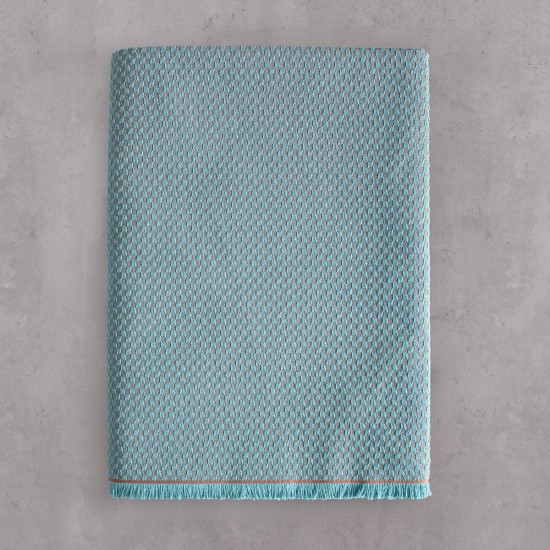 Ριχτάρι Πολυθρόνας Living Room Rami Blue Jacquard Rythmos (160x180) 1Τεμ