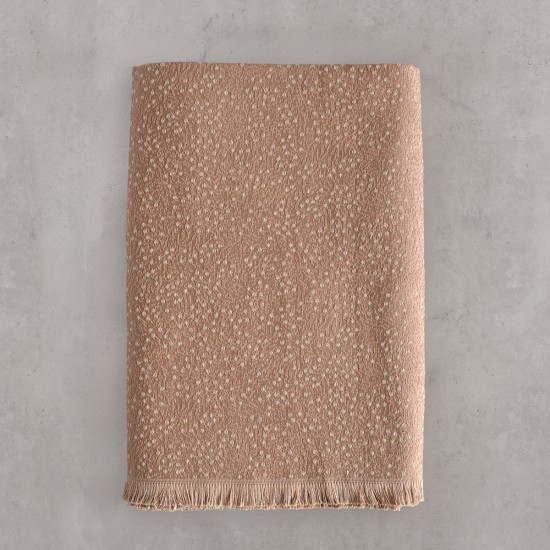 Ριχτάρι Τριθέσιου Living Room Pixel Brown Jacquard Rythmos (180x280) 1Τεμ