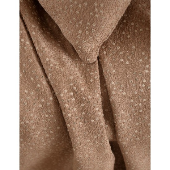 Ριχτάρι Τριθέσιου Living Room Pixel Brown Jacquard Rythmos (180x280) 1Τεμ