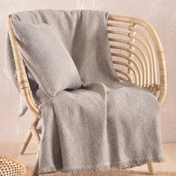 Ριχτάρι Πολυθρόνας Living Room Pixel Beige Jacquard Rythmos (160x180) 1Τεμ