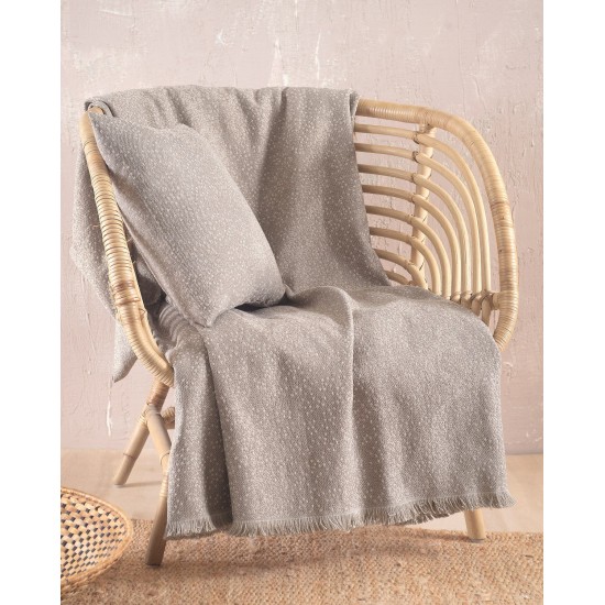 Ριχτάρι Διθέσιου Living Room Pixel Beige Jacquard Rythmos (180x240) 1Τεμ