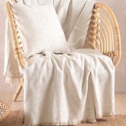 Διακοσμητική Μαξιλαροθήκη Living Room Pixel Ecru Jacquard Rythmos (40x40) 1Τεμ